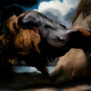 Hugo Wilson, Saddle, 2013, oil on prepared panel, 200 x 145 x 8 cm