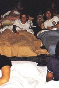 La griglia di Formula Uno in sciopero in una camera d’hotel a Kyalami, Sud Africa, nel gennaio del 1982