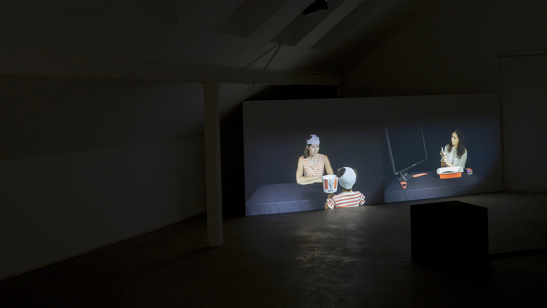 Ana Rebordão, Within a kiss, exhibition view. Courtesy of Meno Parkas Gallery
