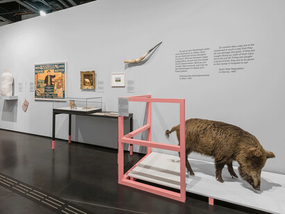 Meat, exhibition view. Courtesy of Musa Museum