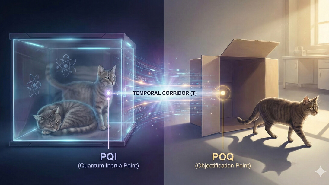 Between the moment fate becomes inevitable and the moment it becomes visible lies the temporal corridor: from PQI to POQ