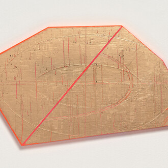 David Row, Untitled (Gold II) (detail), 2022. Courtesy of Locks Gallery