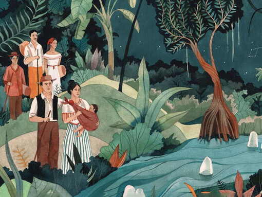 Ilustración de Luisa Rivera para la edición especial por los 50 años de ‘Cien años de soledad’ (2017, Penguin Random House)