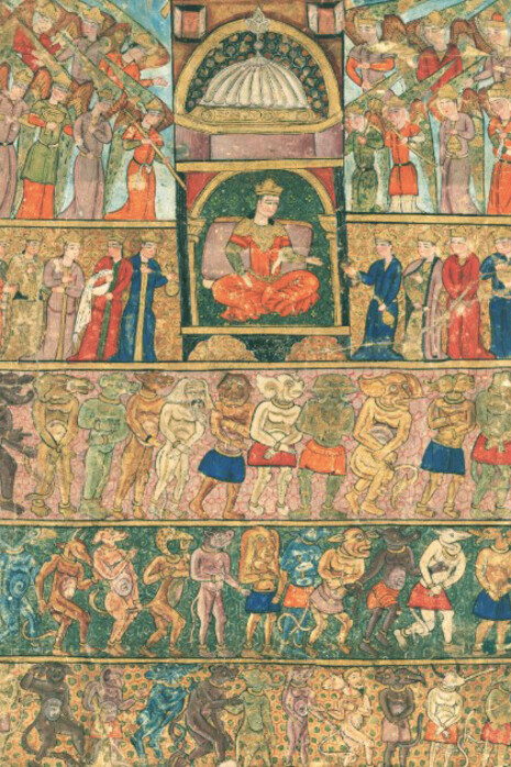 Bilqis, Queen of Sheba, enthroned. From the Book of Solomon (Süleymannâme), attributed to Firdausi of Bursa, c. 1480–151