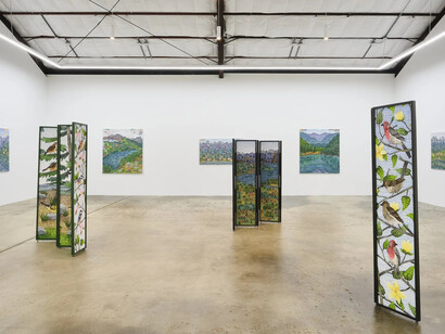 Howard Fonda, To be grass upon the hills, exhibition view. Courtesy of the Pit