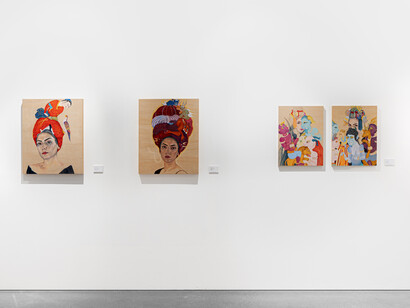 Bahar Sabzevari, Ancestral algorithms, exhibition view. Courtesy of Leila Heller Gallery 