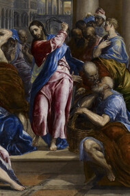 El Greco (Domenikos Theotokopoulos), Christ Driving the Money Changers from the Temple, about 1570. The Minneapolis Institute of Art, The William Hood Dunwoody Fund, detail