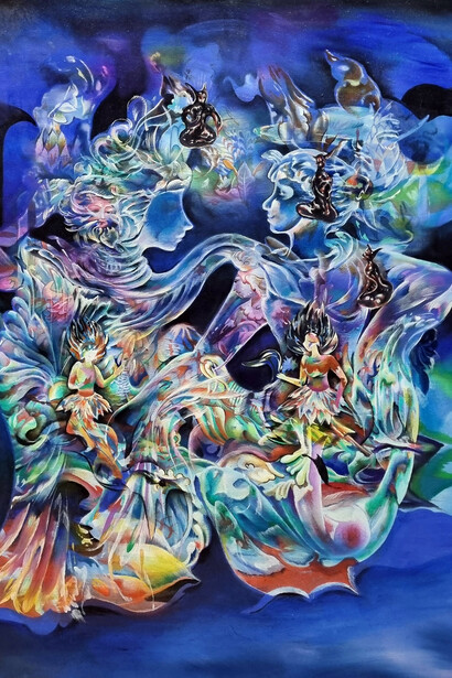 Marwan El Gamal, Encased beings (detail), 2025. Courtesy of Mashrabia Gallery of Contemporary Art