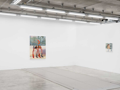 Janet Werner, Hell and happiness, exhibition view. Courtesy of Almine Rech Gallery