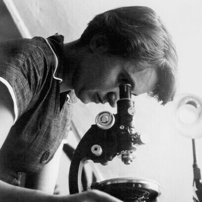 Rosalind Franklin (1920-1958), cristallographe, a fourni des images de diffraction aux rayons X cruciales pour la découverte de la structure de l’ADN. Son travail a permis à Monod de mieux comprendre la régulation génétique et la relation entre ADN et protéines