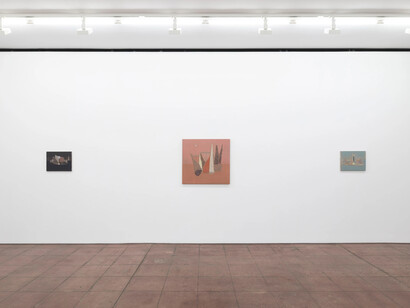 Rob Lyon, When there were more moons, exhibition view. Courtesy of Hales Gallery