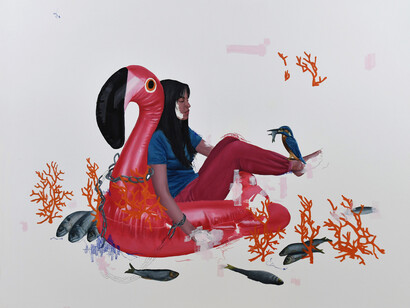 Rahma Lhoussig, Where I belong, 2021. Courtesy of Unix Gallery