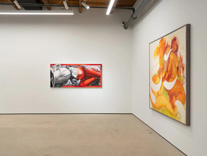 Various artists, I dream I cross the river in one stride, exhibition view. Courtesy of Mariane Ibrahim Gallery