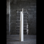 Herbert Golser, Crumbling Peaks III, 2018, Marble and Lead, 180x28x21cm
