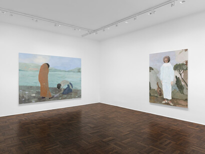 Sanya Kantarovsky, Scarecrow, exhibition view. Courtesy of Michael Werner Gallery