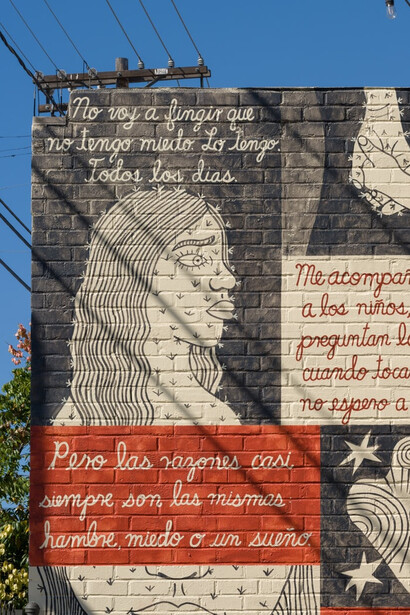 Liz Hernández, Donde piso, crecen cosas (Where I step, things grow), exhibition view. Courtesy of ICA LA