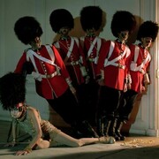 Malgosia Bela & five guardsmen, Glemham Hall, Suffolk, 2009 © Tim Walker
