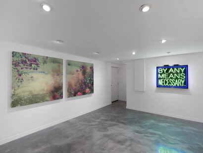 Patrick Martinez, Left in ruins, exhibition view. Courtesy of Charlie James Gallery