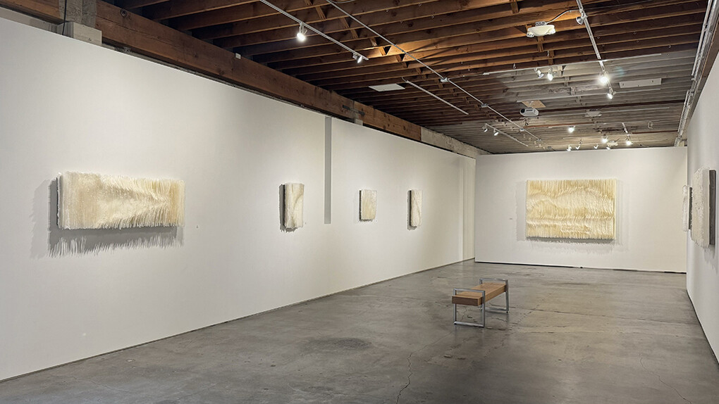 Kandis Susol, Navigatin the thin veil, exhibition view. Courtesy of Winston Wächter Fine Art