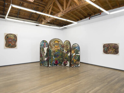 Ken Gun Min, Strange days of a quiet sun, exhibition view. Courtesy of Nazarian / Curcio