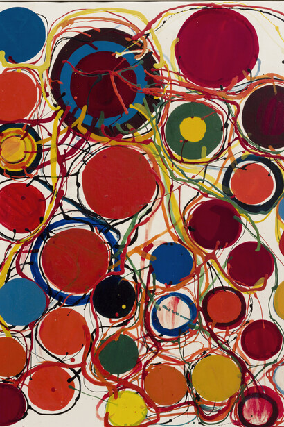 Atsuko Tanaka, Untitled (detail), 1963. Courtesy of Paula Cooper Gallery, New York.