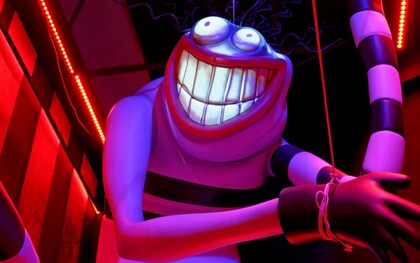 Escultura en la muestra inmersiva "Tim Burton's Labyrinth", 2024