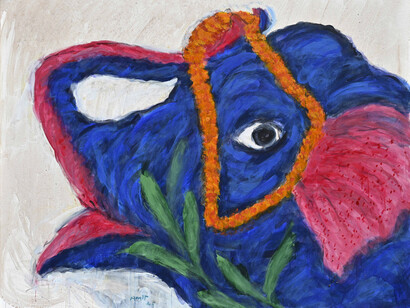 Amit Ambalal, ...for me, only (detail), 2025. Courtesy of Sakshi Gallery