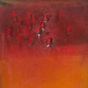 Mario Madiai, Rosae 4, olio, tela, 90 x 120 (dettaglio)