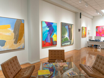 Friedel Dzubas and Emily Mason, Juxtapositions, exhibition view. Courtesy of Jody Klotz Fine Art