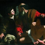 Caravaggio Sacrificio di Isacco (a lume di notte)