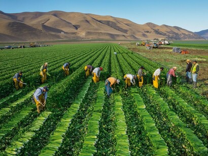 Campo de cultivo de productos ecológicos