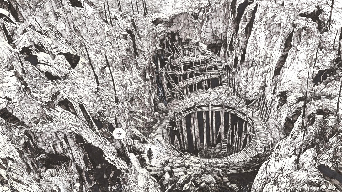 Christophe Bec, Thorgal - La déesse d'ambre. Courtesy of Huberty & Breyne Gallery