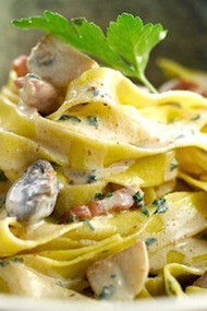 Pancetta and Mushroom Pasta