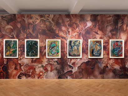 Jeremy Demester, Nile, exhibition view. Courtesy of Galerie Max Hetzler