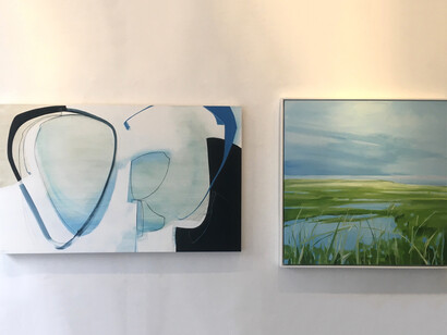 Various artists, All about blue 226, exhibition view. Courtesy of Elisa Contemporary Art