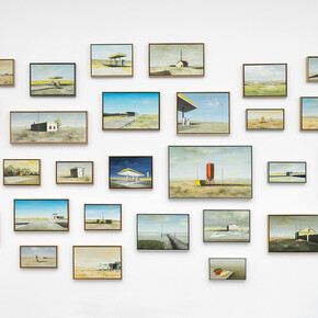 Andreas Silbermann, Unterwegs, ausstellungsansicht. Mit freundlicher genehmigung der Galerie Poll. Foto von dotgain