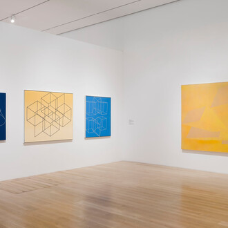 Miriam Schapiro, 1967–1972, exhibition view. Courtesy of the Institute of Contemporary Art