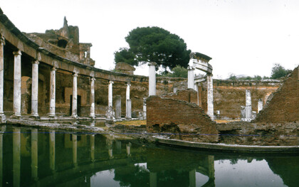 Teatro marítimo de Villa Adriana. Tívoli, Lacio, Italia