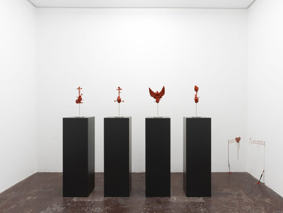 Jan Fabre, La materialización del amor, exhibition view. Courtesy of NF/Nieves Fernández Gallery