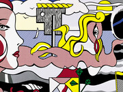 Roy Lichtenstein, Figures in landscape, 1977. Courtesy of Museum Franz Gertsch