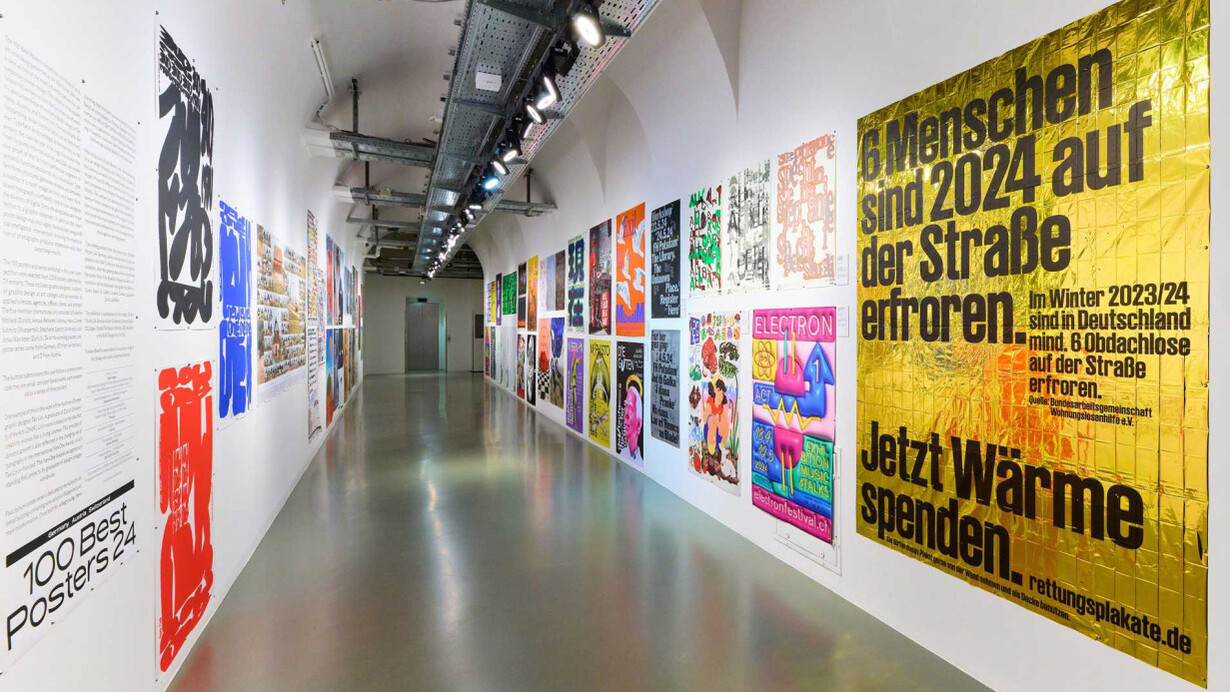 Various artists, 100 best posters 24: Germany Austria Switzerland, exhibition view. Courtesy of MAK