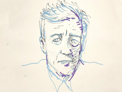 Joan Bofill, David Lynch portrait. Courtesy of the Opening Gallery