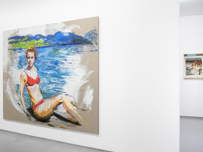 Various artists, Don’t go near the water, exhibition view. Courtesy of Galerie Bernd Kugler