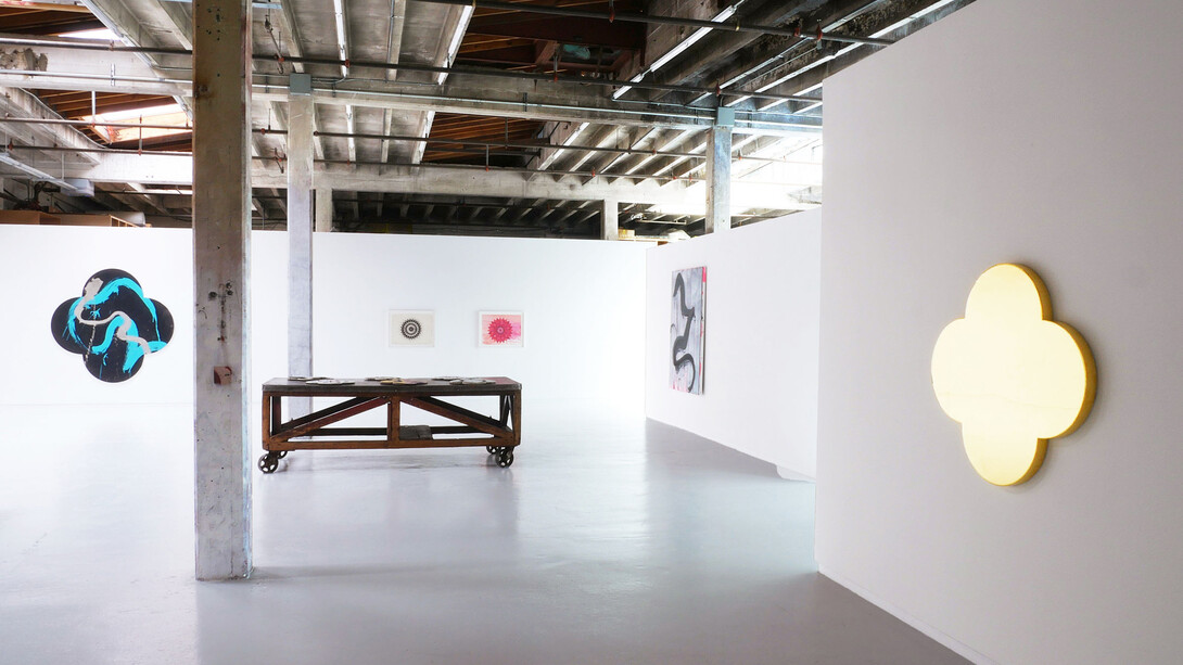 Max Gimblett, Where dreams come, exhibition view. Courtesy of Hosfelt Gallery