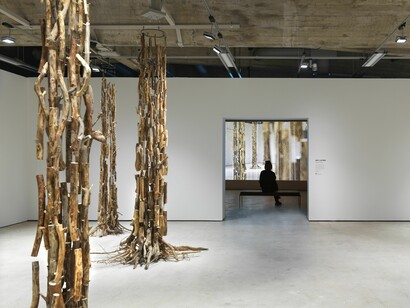 Antti Laitinen, Chiming forest, exhibition view. Courtesy of EMMA