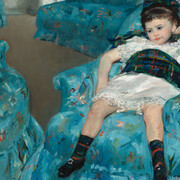 Mary Cassatt, Little girl in a blue armchair (detail), 1878. Courtesy of the National Gallery of Art