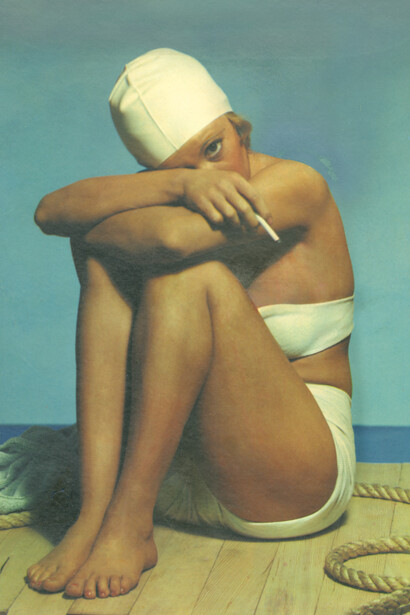 Paul Outerbridge, Girl in bathing suit, 1936. Courtesy of Fahey/Klein Gallery