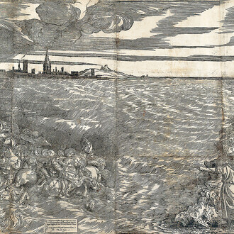 Titian, The submersion of Pharaoh’s army in the red sea (detail), 1549. Courtesy of Albertina Museum