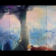 Zao Wou-Ki, Hommage à Claude Monet , février-juin 91 – Triptyque, 1991. Courtesy of Musée d'Art moderne de la Ville de Paris