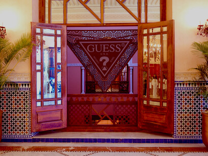 Guess has refashioned the White Camel Resort in Morocco’s Agafay Desert into an environment that reflects its distinctive visual language
